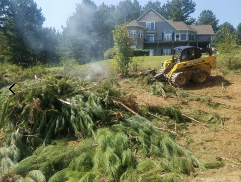 Clearing a Lot for a Home in Blairsville