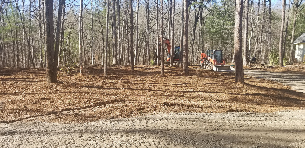 Clearing a Lot for a Home in Blairsville